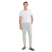 AC&Co/Altınyıldız Classics Erkek Gri Melanj Pamuklu Standart Fit Normal Kesim Beli Lastikli Cepli Pijama Altı, Gri Melanj, 2XL