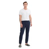 AC&Co/Altınyıldız Classics Erkek Lacivert Pamuklu Standart Fit Pijama Altı Normal Kesim Beli Lastikli Cepli, Lacivert, L