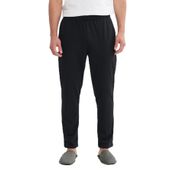 AC&Co/Altınyıldız Classics Erkek Siyah Pamuklu Standart Fit Pijama Altı Normal Kesim Beli Lastikli Cepli, SYH, L