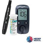 Accu-Chek Active Kan Şekeri Ölçüm Cihazı Seti | Glukometre + Delme Kalemi + 50 Test Strip - 000-Siyah