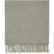 Acne Studios Fringe Açık Gri Kadın Yün Atkı - Standart