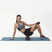 Actifoam Foam Roller Siyah Mavi Orta Sert 60 cm Masaj Köpüğü