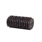 Actifoam Trigger Point Foam Roller Tırtıklı Siyah Pembe Orta Sert 60 cm Masaj Köpüğü