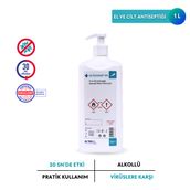 Actohand Ipa İzopropil Alkol %75 V/V=70.6 gr 1 lt ﻿El ve Cilt Antiseptiği