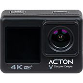Acton Aksiyon Kamerası 4K Çift Ekranlı 170 Derece Lens Açısı ile Su Sıçramasına Dayanıklı