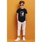 Ada Bebek Kemal Atatürk İmzalı Gölgeli Baskılı Siyah Erkek Çocuk T-shirt