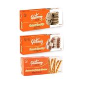 Ada Glutensiz Atıştırmalık 3’Lü Set, Damalı-Kahveli Kurabiye, Susamlı Çubuk Kraker
