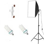 Ada Greenbox 2 Duylu Softbox +2m Işık Ayağı + 2X40 Wat LED Lamba (7200 Lümen)