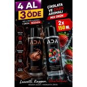 Ada Marketing Kayganlaştırıcı Jel 150 ml Çikolata ve Çilek Aromalı Yenilebilir Özel Formül Ultra Yoğun - GİZLİ GÖNDERİM