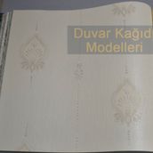 Adawall 9902-2 Tropicano Bej Damask Desen Modern Duvar Kağıdı