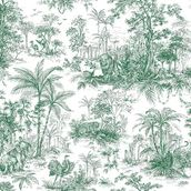 Adawall 9909-3 Tropicano Yeşil Ağaç Desenli Tropikal Duvar Kağıdı