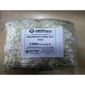 Adelinspor 3 mm Kord İpi 5,0x2,20x0,8 m Futbol Kale Filesi