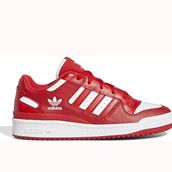 Adidas HQ1495 Forum Low CL Kırmızı Erkek Günlük Ayakkabı