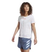 Adidas HT9415 Beyaz Kadın T-shirt