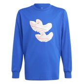 Adidas IS3229 Mavi Longsleeve Günlük Çocuk Sweatshirt