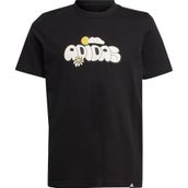 Adidas IZ0418 Siyah Doodle Pack Günlük Çocuk T-Shirt