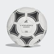 adidas Tango Rosario El Dikişli Fifa Onaylı No.5 %100 Poliüretan Deri Futbol Topu - Siyah - Beyaz