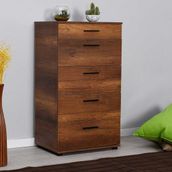 Adore Mobilya Adore Trendline 5 Çekmeceli Şifonyer Oslo Ceviz Renk 60 cm Modern Tasarım ve Ergonomik Kullanım