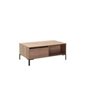 Adore Mobilya Cube 103x42x60 cm Açık Ceviz Dikdörtgen Orta Sehpa