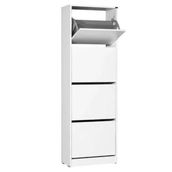 Adore Mobilya Flat Duo 4 Katlı Ayakkabılık Beyaz