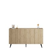 Adore Mobilya Luna 180x100x43 cm Florida Meşe 4 Kapaklı Konsol