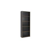 Adore Mobilya Modern 5 Raflı Kitaplık-Antrasit-Kontra 64x182x26 cm (GxYxD)