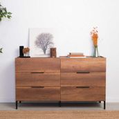adore mobilya Oryana 6 Çekmeceli Şifonyer Koyu Ceviz 140X81X44 cm Modern Tasarım ve Fonksiyonel Özellikler