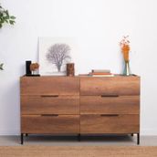 Adore Mobilya Oryana Koyu Ceviz 140x81x44 cm 6 Çekmeceli Şifonyer