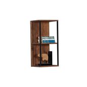 Adore Mobilya Profile Koyu Ceviz 30x63x25 cm Duvar Rafı