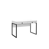 Adore Mobilya Profile Mat Lake Beyaz 120x79x60 cm Çekmeceli Çalışma Masası