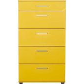 Adore Mobilya SFN-550-HH-1 Trendline Sarı 5 Çekmeceli Şifonyer