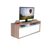 Adore TVR-320-LB-1 Retro Latte-Soft Beyaz Slide Tv Sehpası