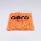 Aero Çuvaldız Plastik Geniş Delik Kısa 17 cm 100 Adet Turuncu