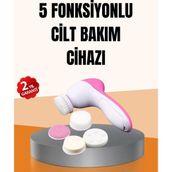 Aesco Derin Temizleme ve Masaj Için 5 Başlıklı Yüz Cilt Bakım Aleti