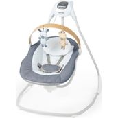 Aesco Ingenuity Simplecomfort Kompakt Yatıştırıcı Salıncak, Döner Çubuk, Dönen Koltuk, 6 Hız Seçeneği, 0 Aylık Ile 9 Aylık Arasındaki Bebekler Için, 9 Kg’a Kadar, Chambray - Altın