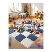 AFFECTİONE damla desen tatami minderi 13mm 50x50 toplam 16 adet fiyatıdır 8 beyaz 8 lacivert gönderilecektir