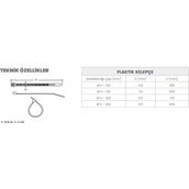 Afs Plastik Cırt Kelepçe Kablo Bağı 100'LÜ Flex Hava Kanalları Bağlantısı/çok Amaçlı Kullanım - 92 CM