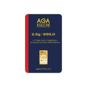 AgaKulche 2.5 Gram Altın 995 24 Ayar Külçe Altın