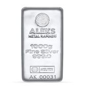 AgaKulche Aleks Metal Rafineri 1000 gr 999.0 Külçe Gümüş