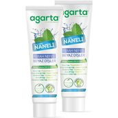 Agarta 2x100 ml Doğal Yoğun Naneli Florürsüz Ferah Nefes Diş Macunu