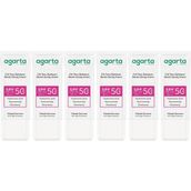 Agarta Cilt Tonu Eşitleyici 6x50 ml Renkli Kapatıcı Etkili SPF+50 Güneş Kremi