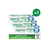 Agarta Doğal Bitki Özlü Florürsüz 3x100 ml Diş Macunu