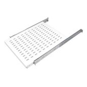 AGER AA-HRR80-A-B1 Dikili Tip 19 inç 1U D800 mm İçin Ağır Hizmet Tipi Hareketli Beyaz Raf Modülü