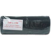 Ağır Hizmet Çöp Poşeti 100X150 - Siyah - 100 x 150