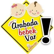 Agubugu Baby Arabada Bebek Var Sticker