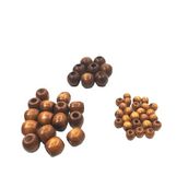 AHŞAP DOĞAL CİLALI BONCUK (12 MM (50 ADET))