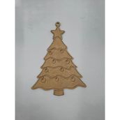 Ahşap Yılbaşı Süsü Boyama NO11, 15 Cm, Dıy Etkinlik ve Sanat Için - Seçenek 1 - Açık Beyaz - Gri