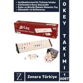 Aile Ev Arkadaş Kahve Cafe Kamp Piknik Oyun Dayanıklı Kir Tutmaz Sert Plastik 101 Okey Takımı