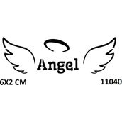 Airbrush Tattoo Angel Melek Kanadı Yapışkanlı Stencil Süsleme ve Boyama Kalıbı