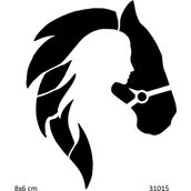 Airbrush Tattoo At ve Silüet Yapışkanlı Stencil Süsleme ve Boyama Kalıbı